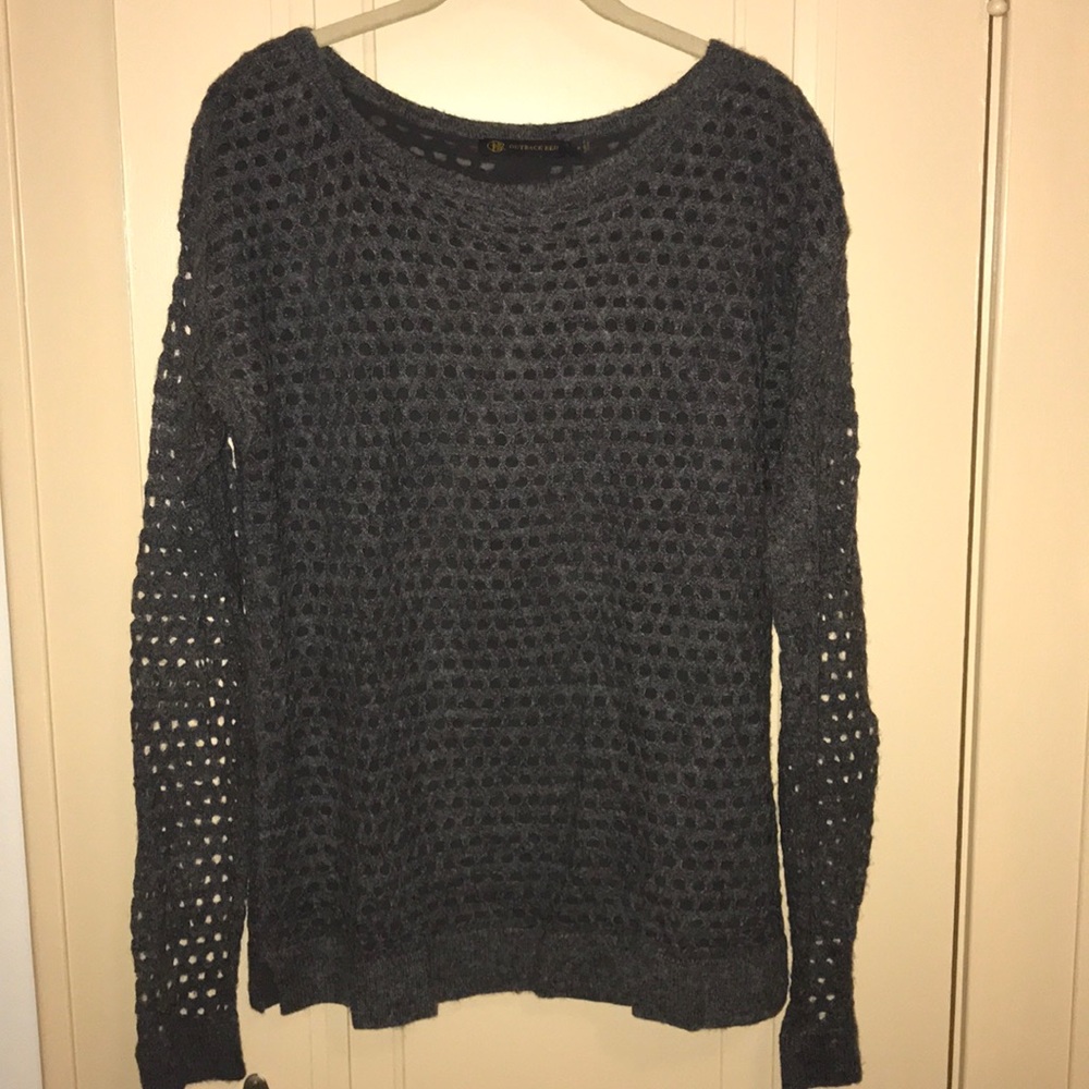Charcoal Gray Long Sleeve Sweater